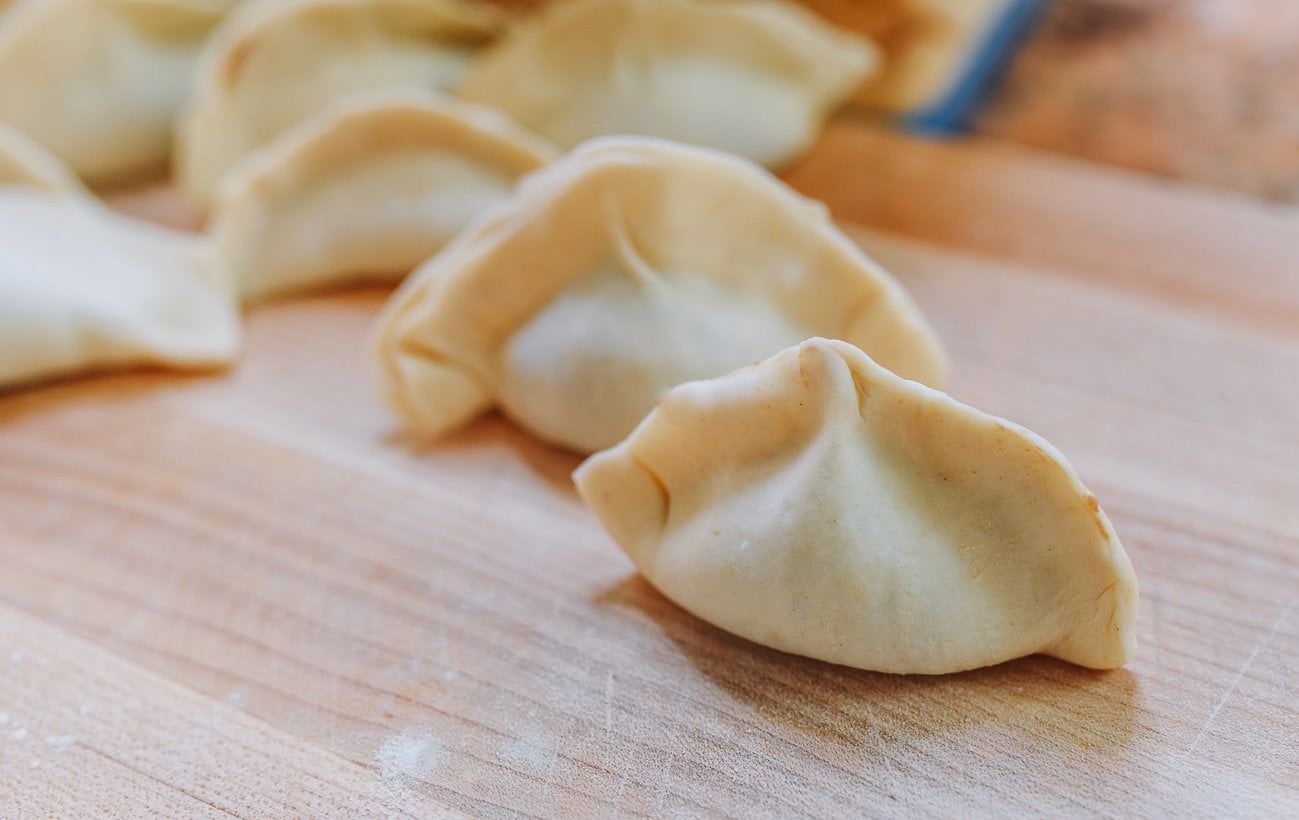 assembled dumplings for boiling - shuijiao