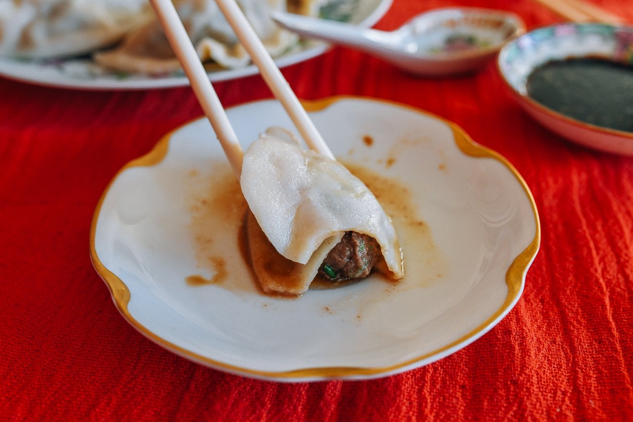 beef dumpling cross-section