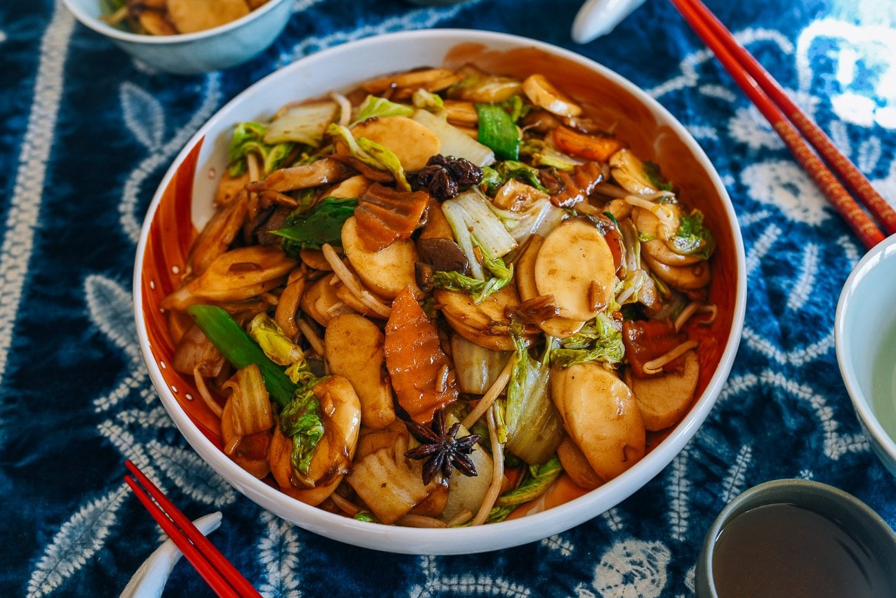 vegetable rice cake stir-fry