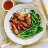 Rice Noodle Soup (Ho Fun) with Char Siu