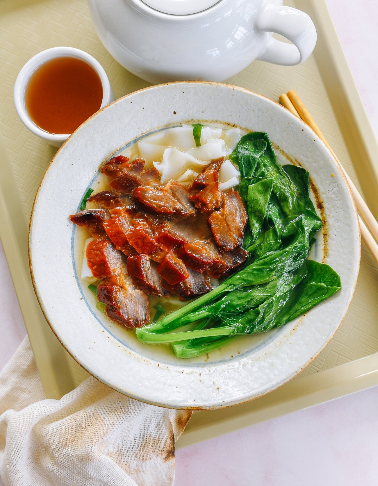 Ho Fun Noodle Soup with Char Siu