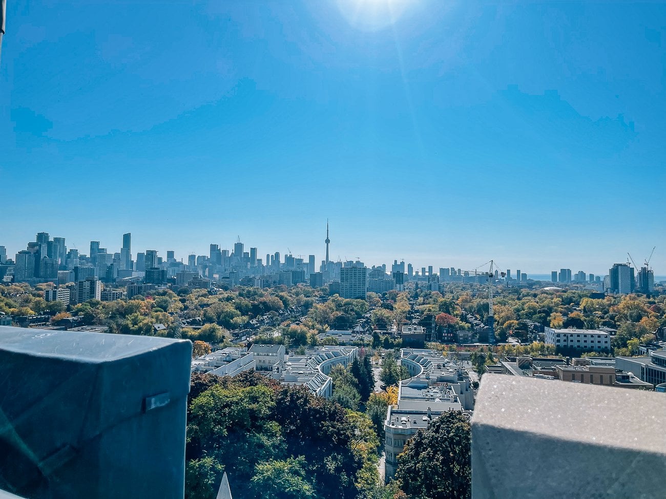 A view of Toronto from Tower at Casa Loma