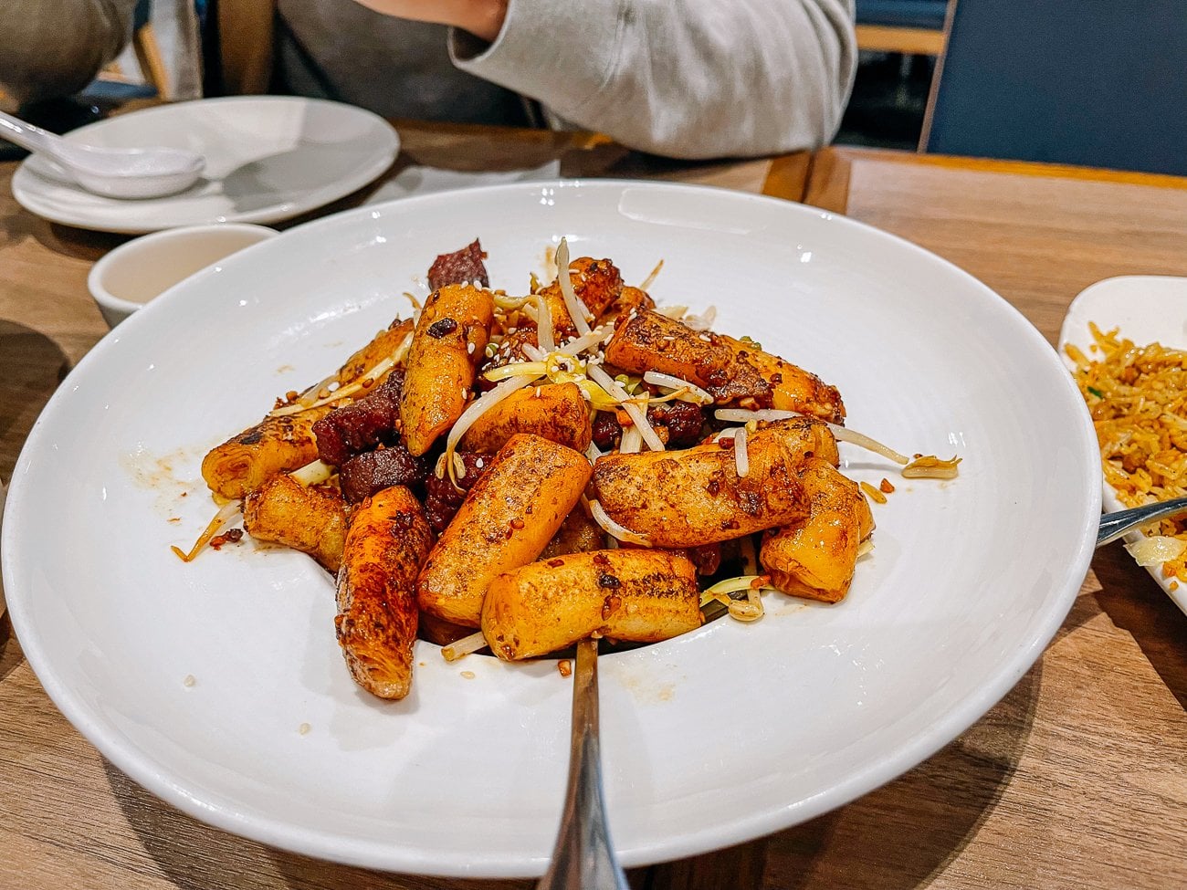 Rice Noodle Rolls at Congee Queen