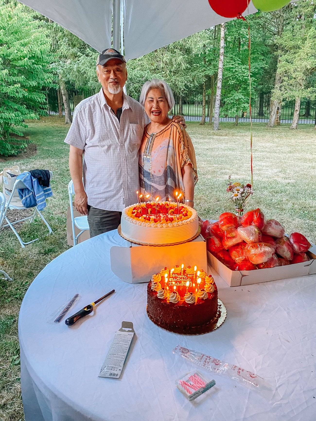 celebrating Judy's mother's birthday