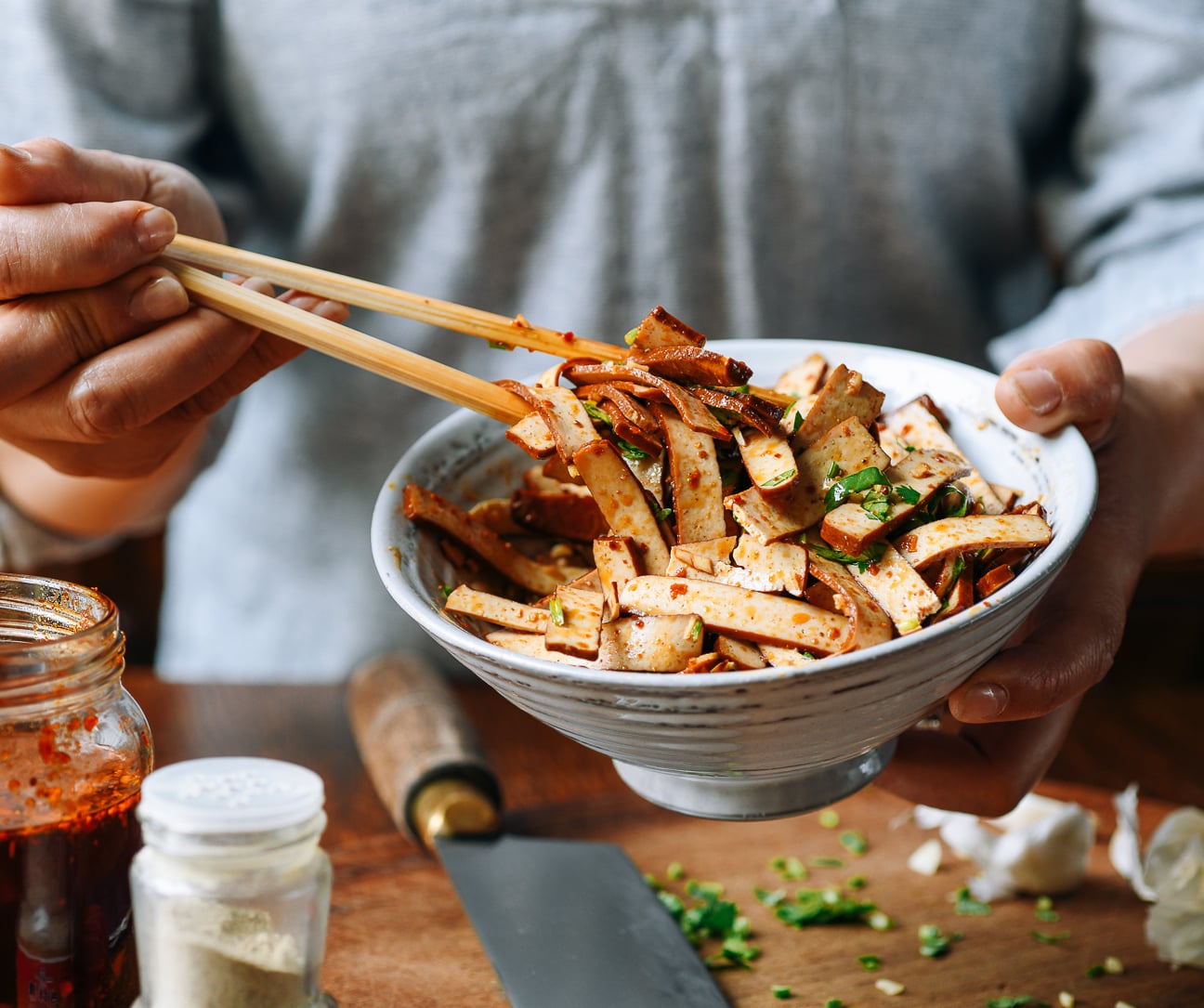 The Woks of Life Cookbook Cold Tossed Pressed Tofu