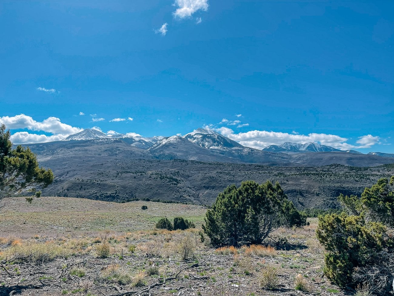 Snowcapped mountain view
