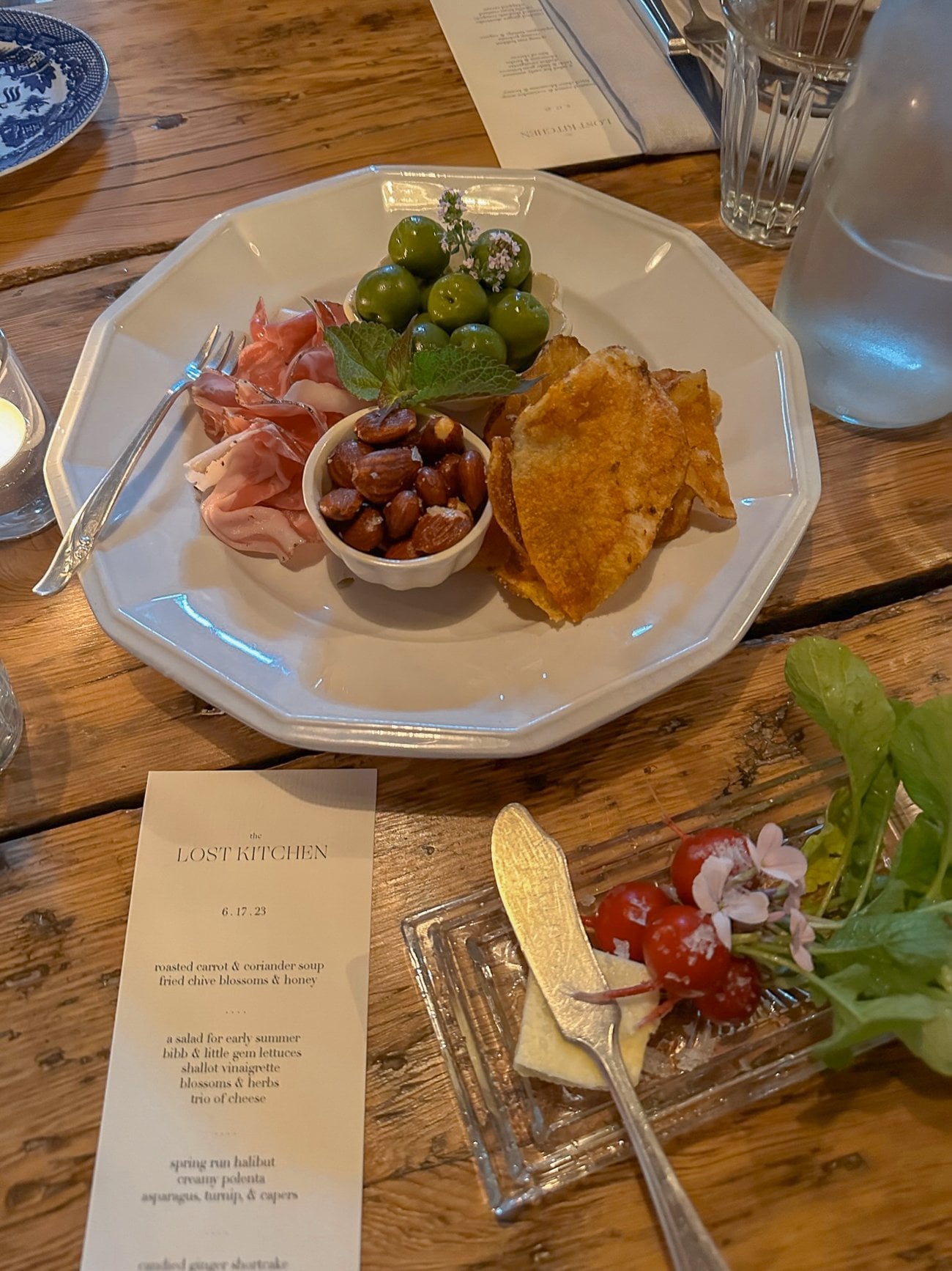 Nibble board at The Lost Kitchen