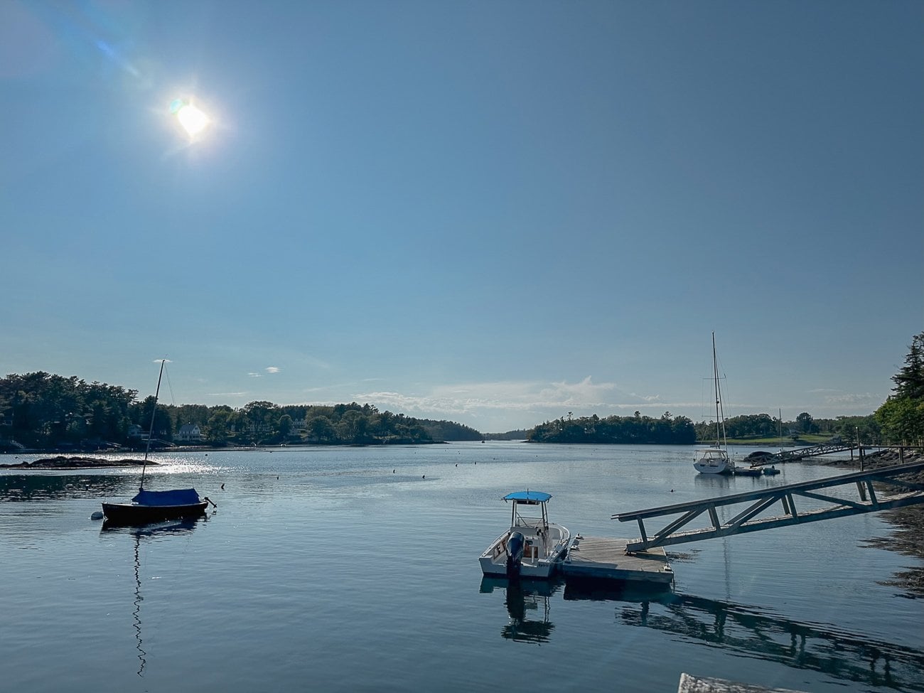 Boats in Southport, Maine