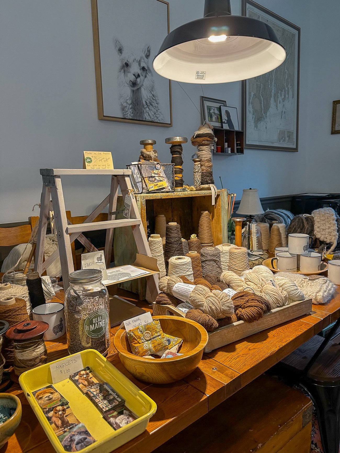 Cape Newagen alpaca farm yarn