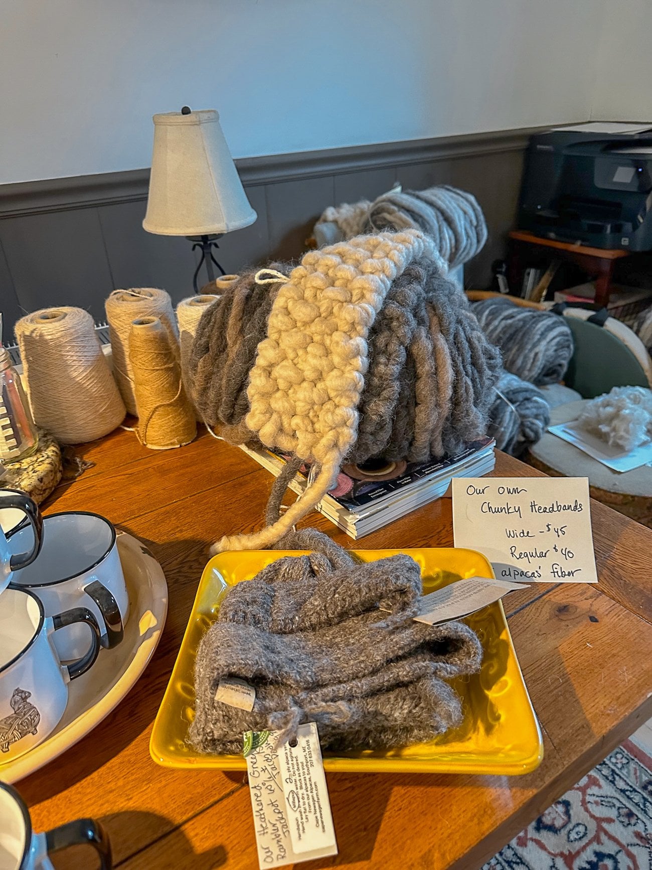 Cape Newagen alpaca farm handcrafted chunky headbands