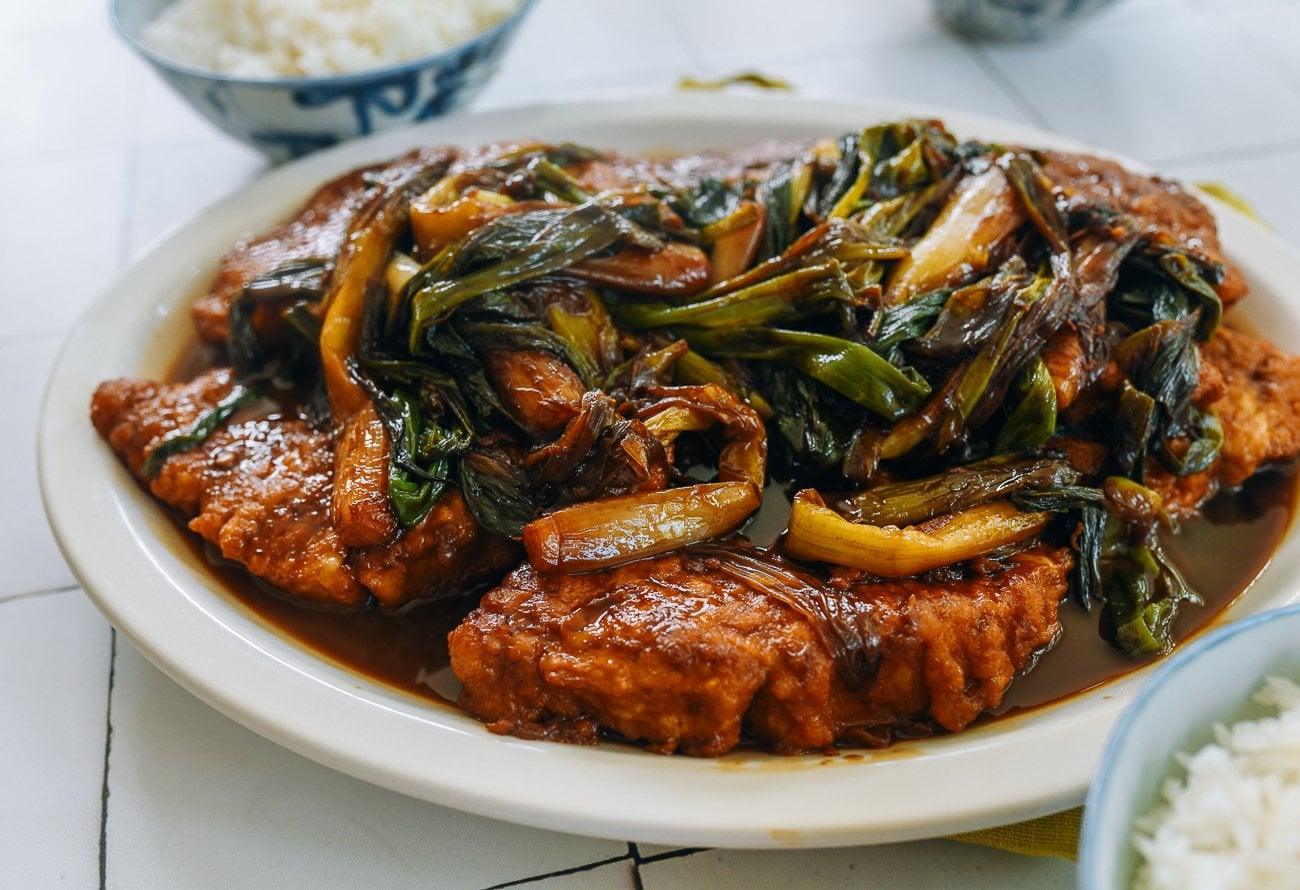 braised pork chops, shanghai style
