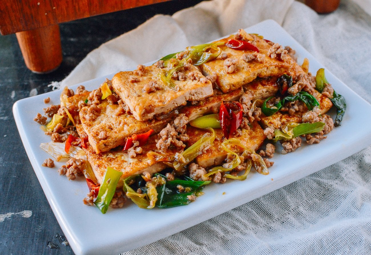 Plate of home style tofu