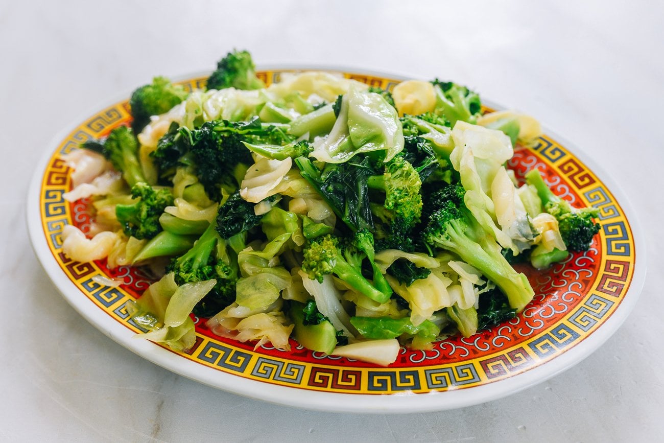 plate of panda express super greens