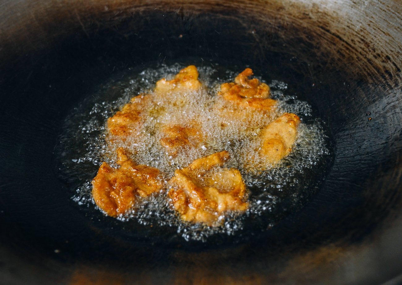 second fry for salt and pepper chicken