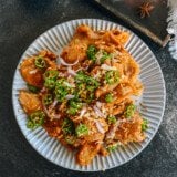 plate of Cantonese style salt and pepper chicken