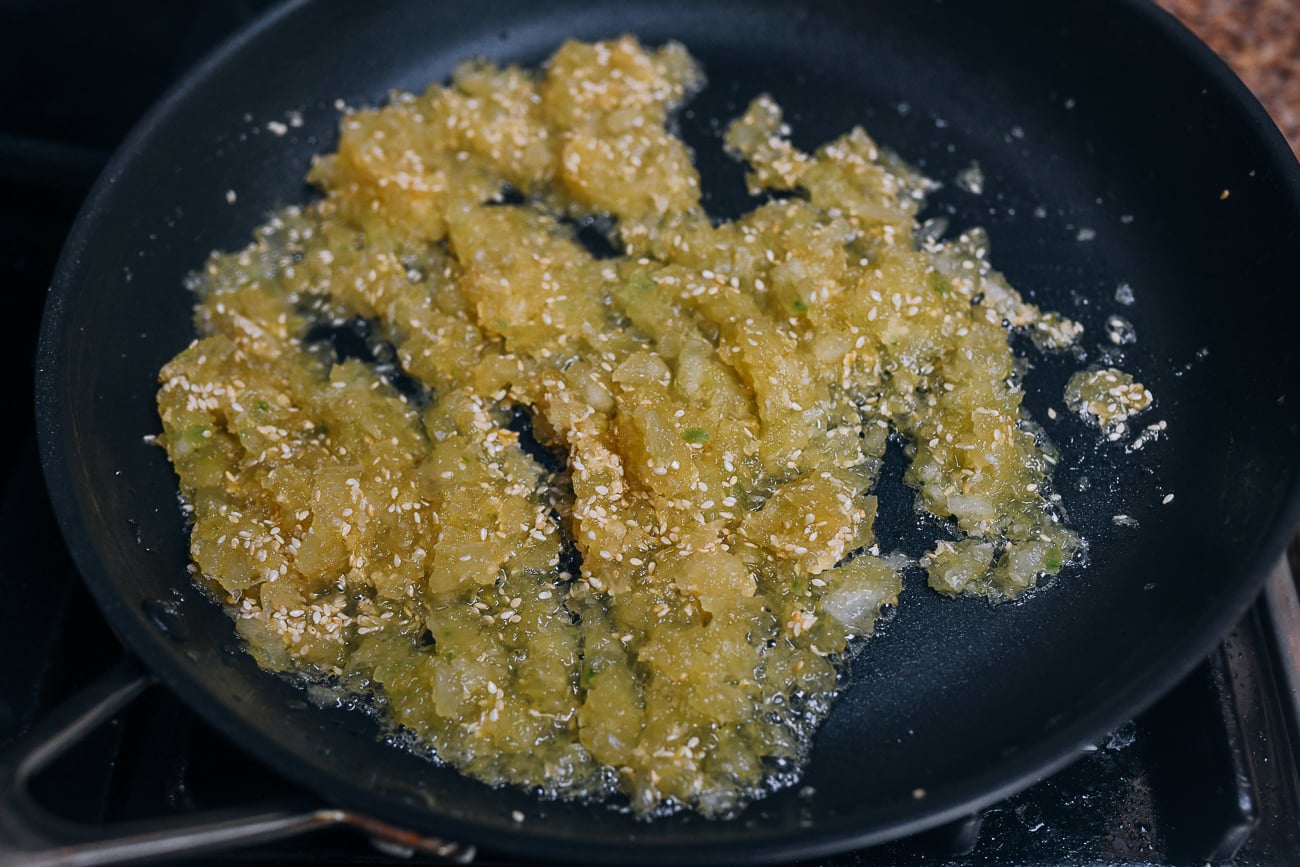 making winter melon filling for wife cake