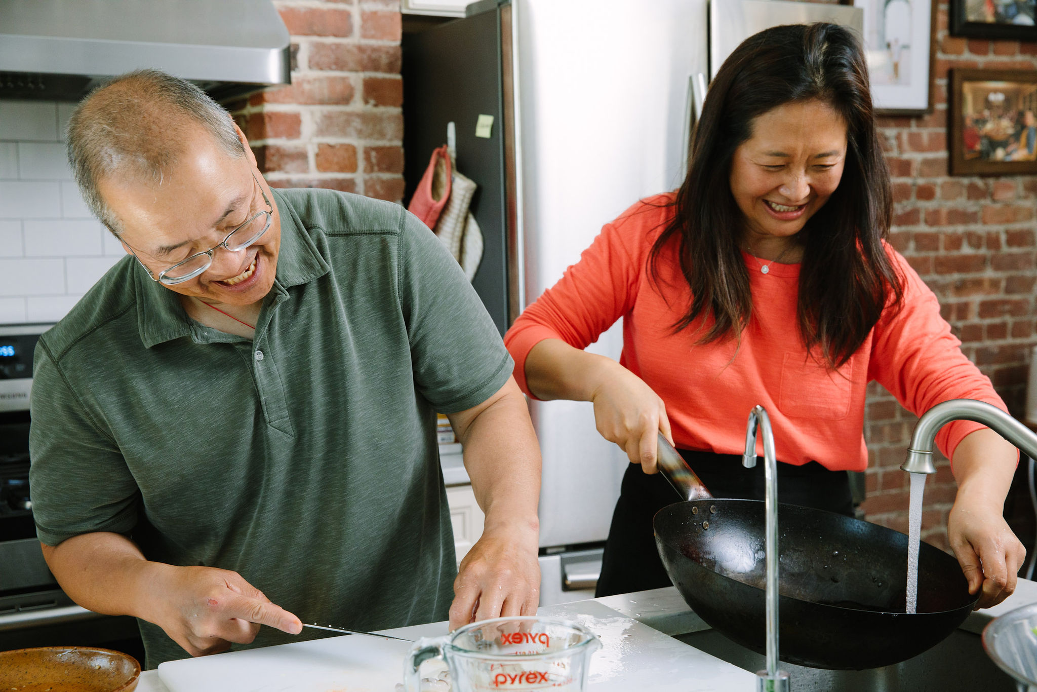 Bill and Judy in the ktichen
