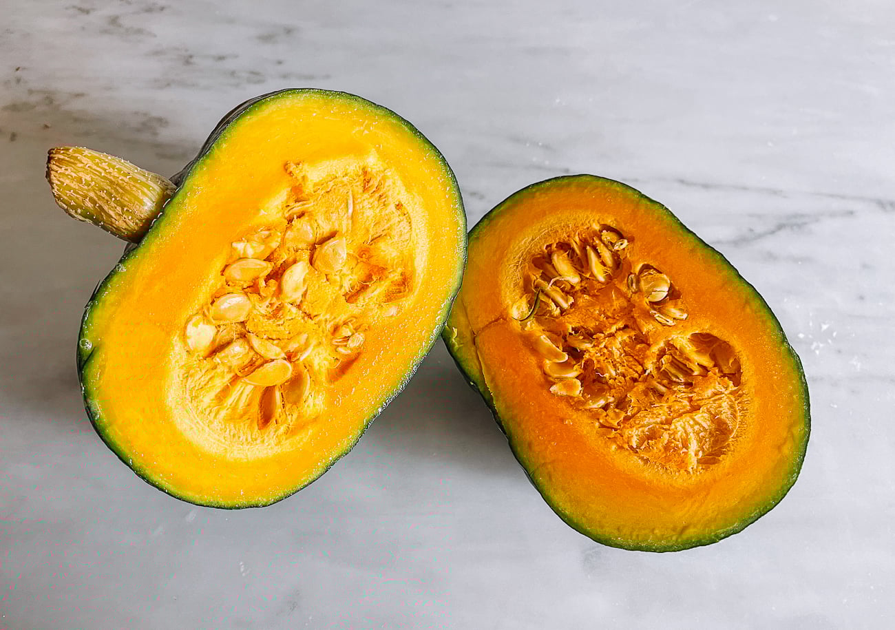 kabocha squash cross-section