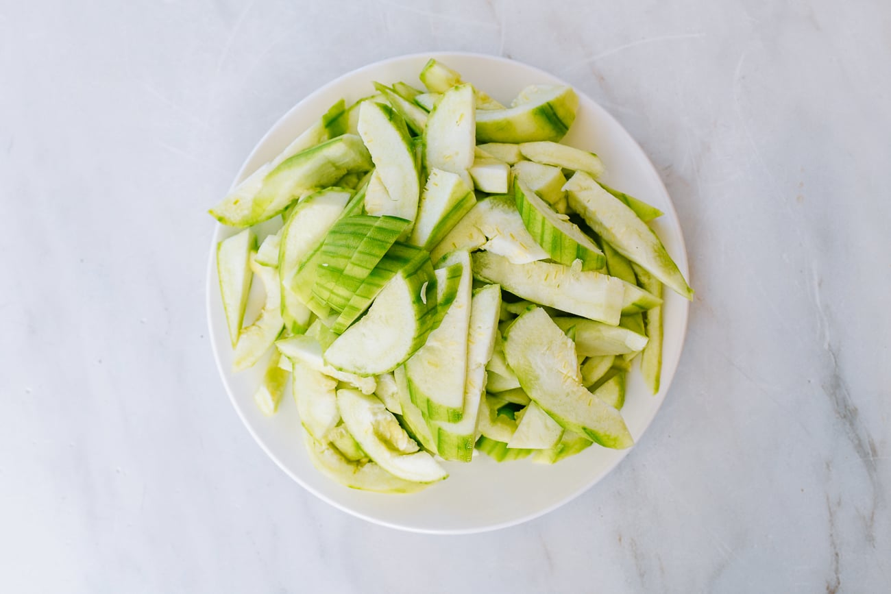 sliced loofah