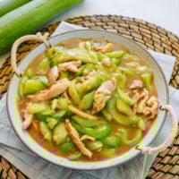 Loofah Stir-fry with Chicken