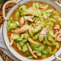 Loofah Stir-fry with Chicken