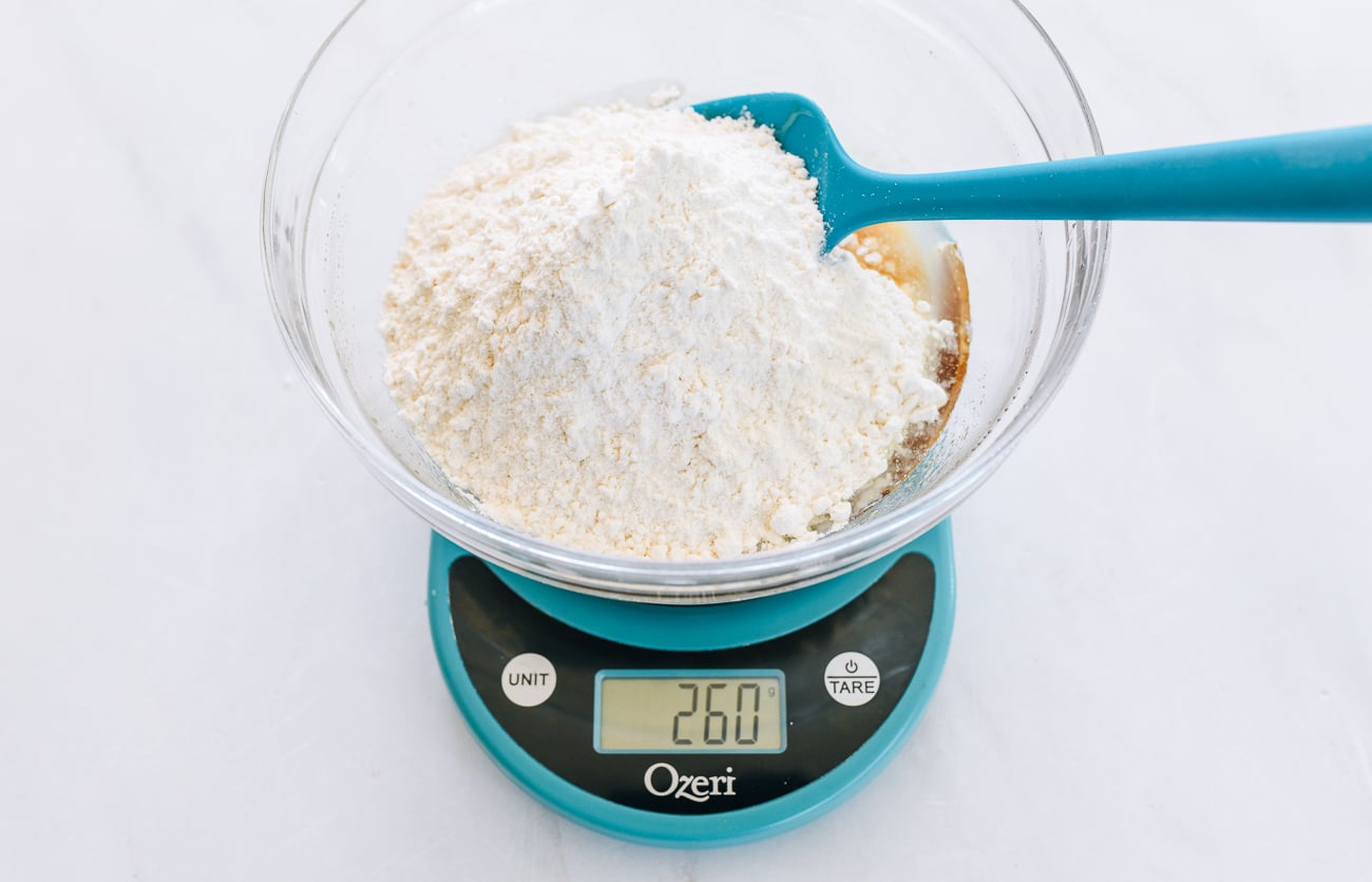 260g flour added to wet ingredients for mooncake dough