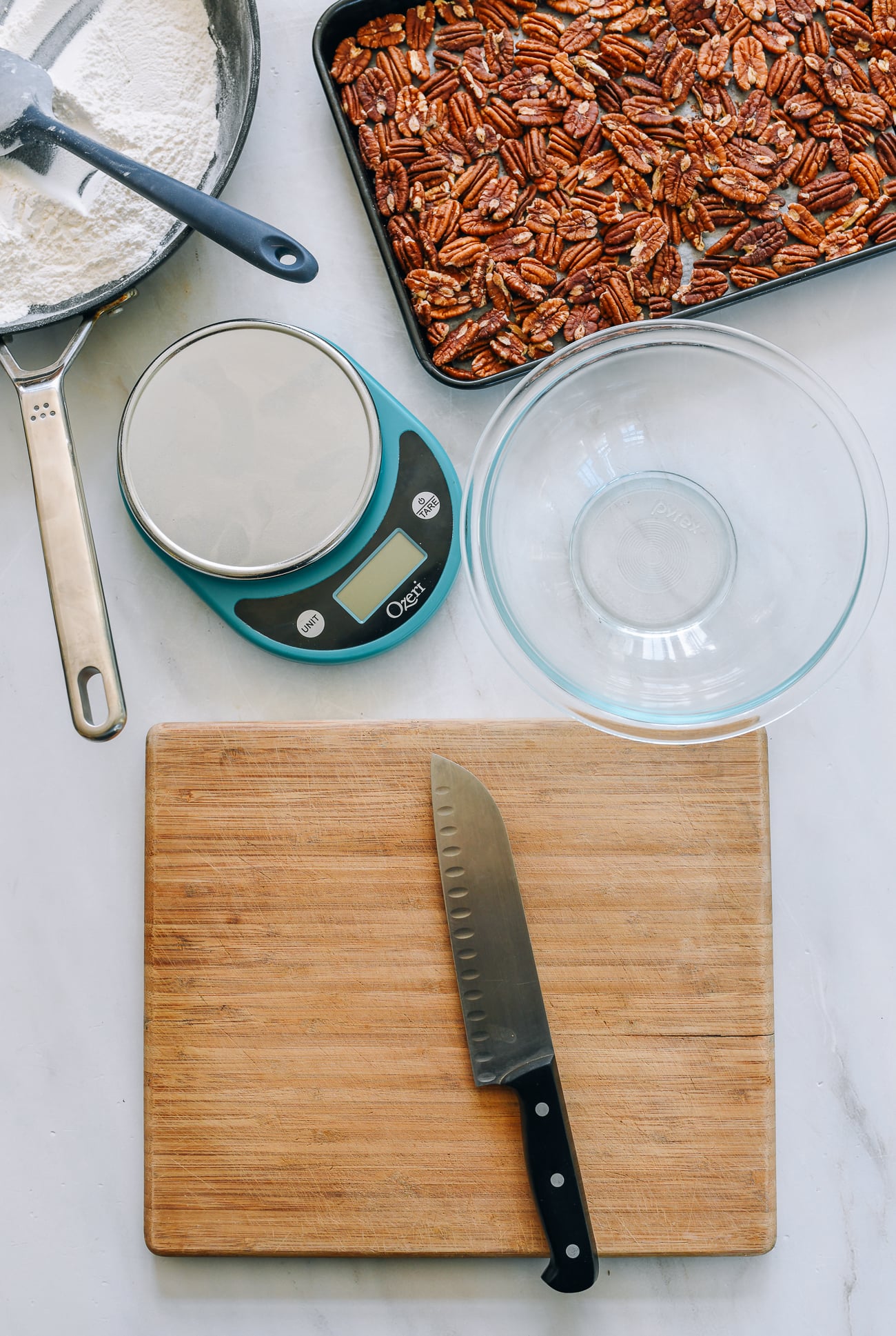 assembling pecan pie mooncakes