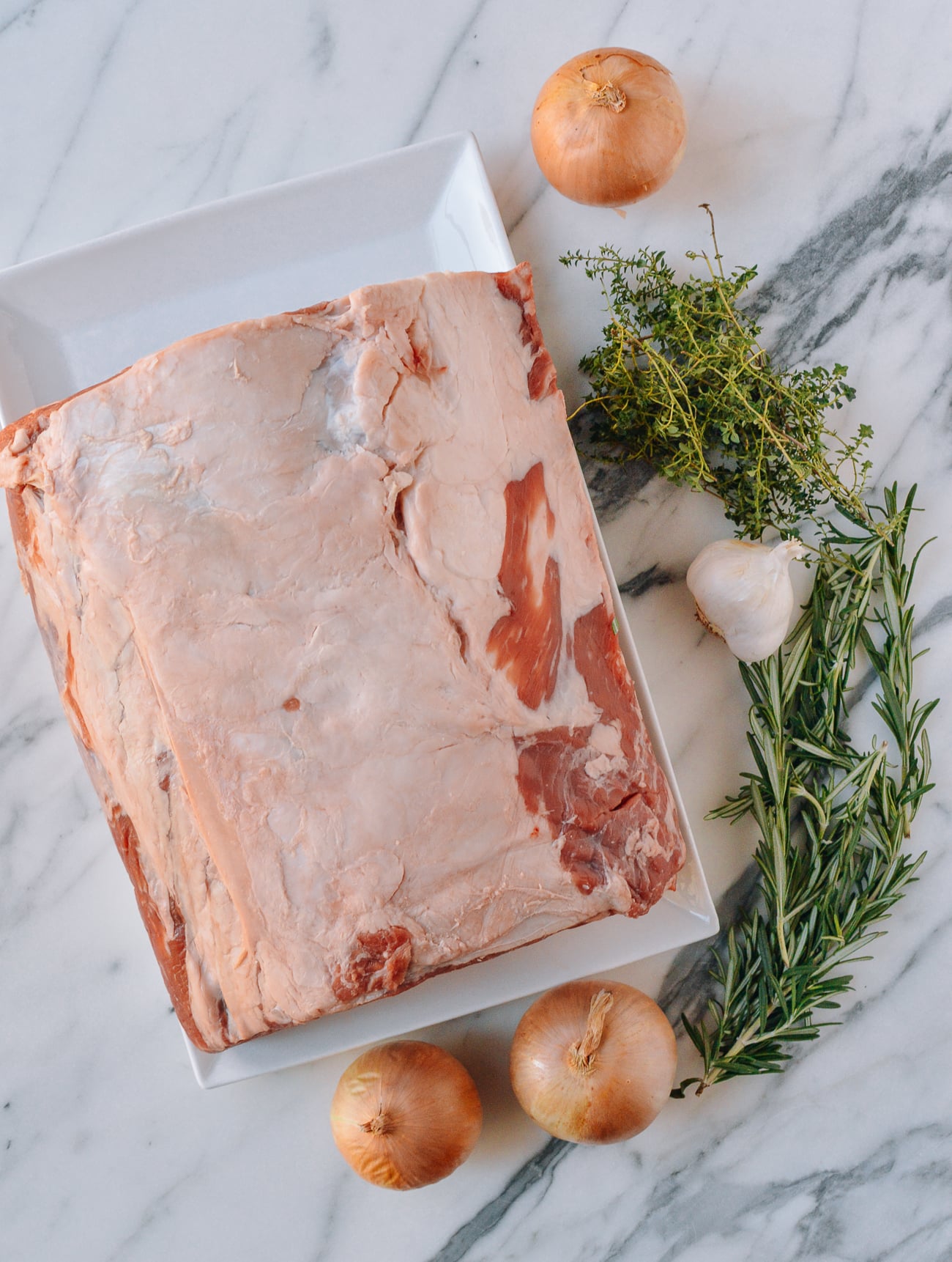 large prime rib roast and marinade ingredients