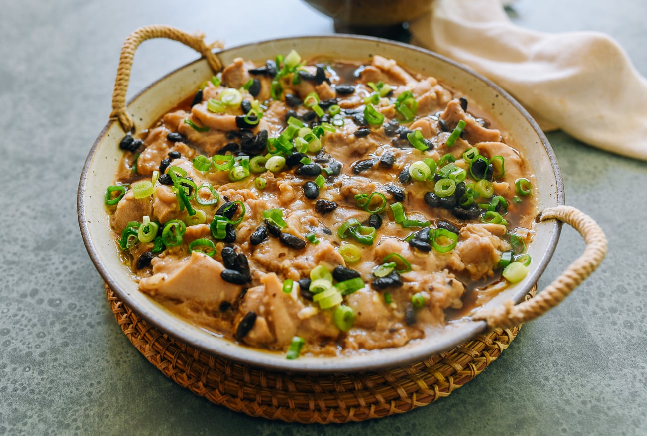 Steamed Chicken with Black Bean Sauce