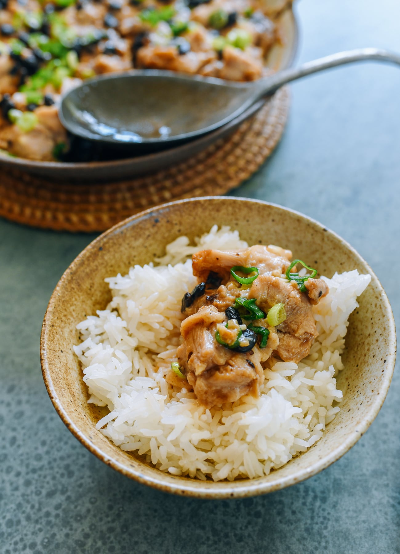 steamed chicken with black bean sauce