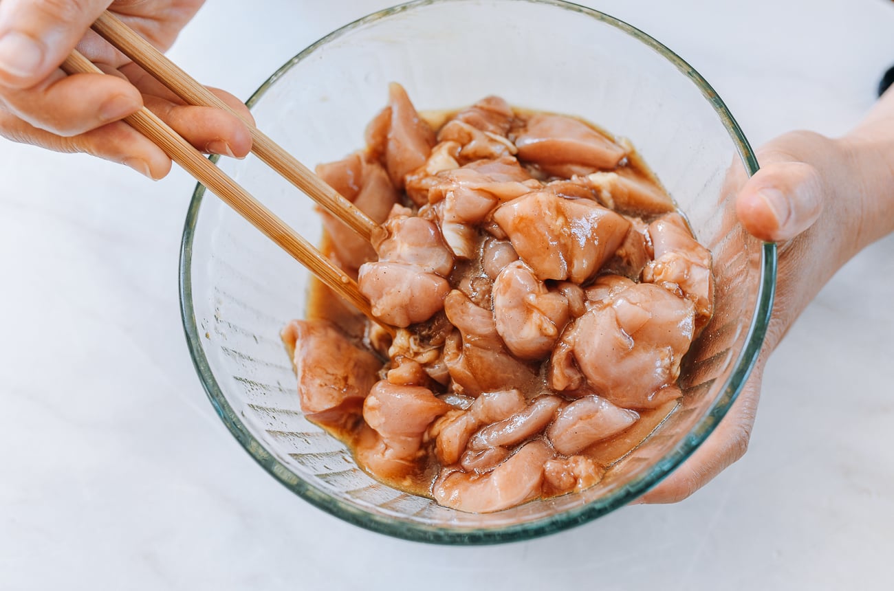 marinated boneless skinless chicken thigh pieces