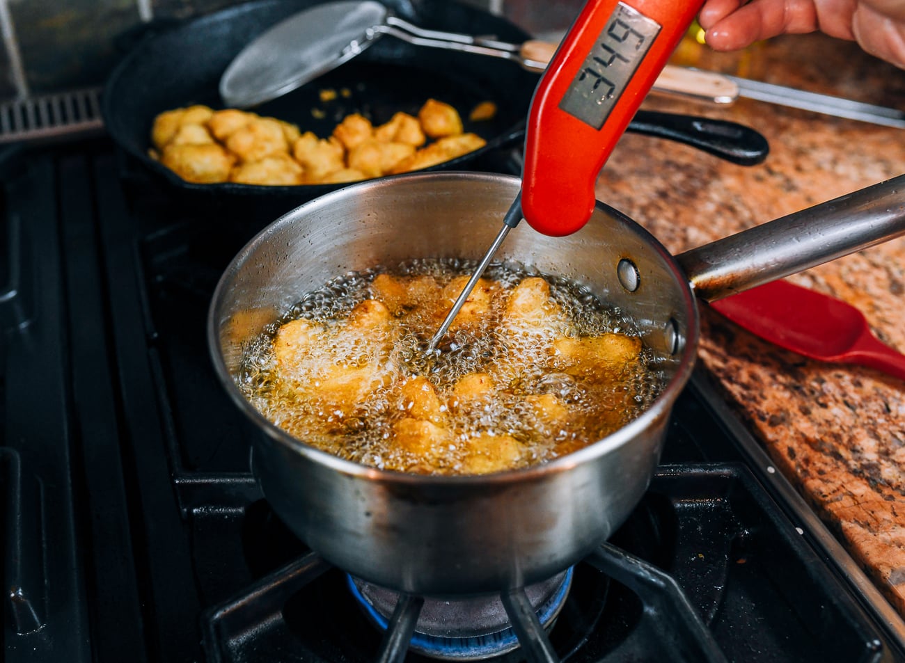re-frying chicken pieces