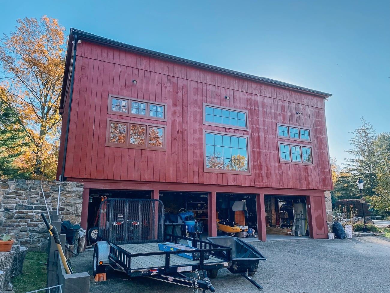 Windows added to barn