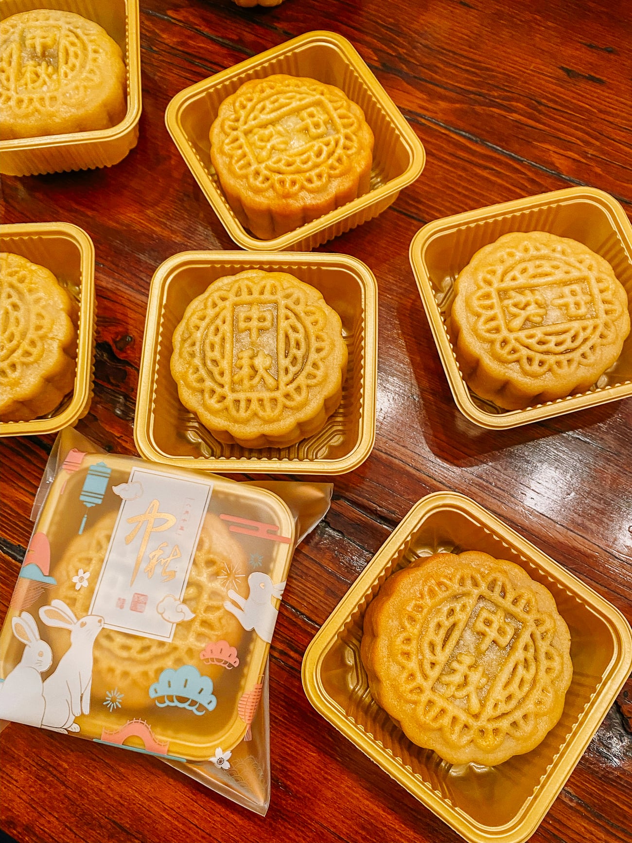 Homemade lotus mooncakes