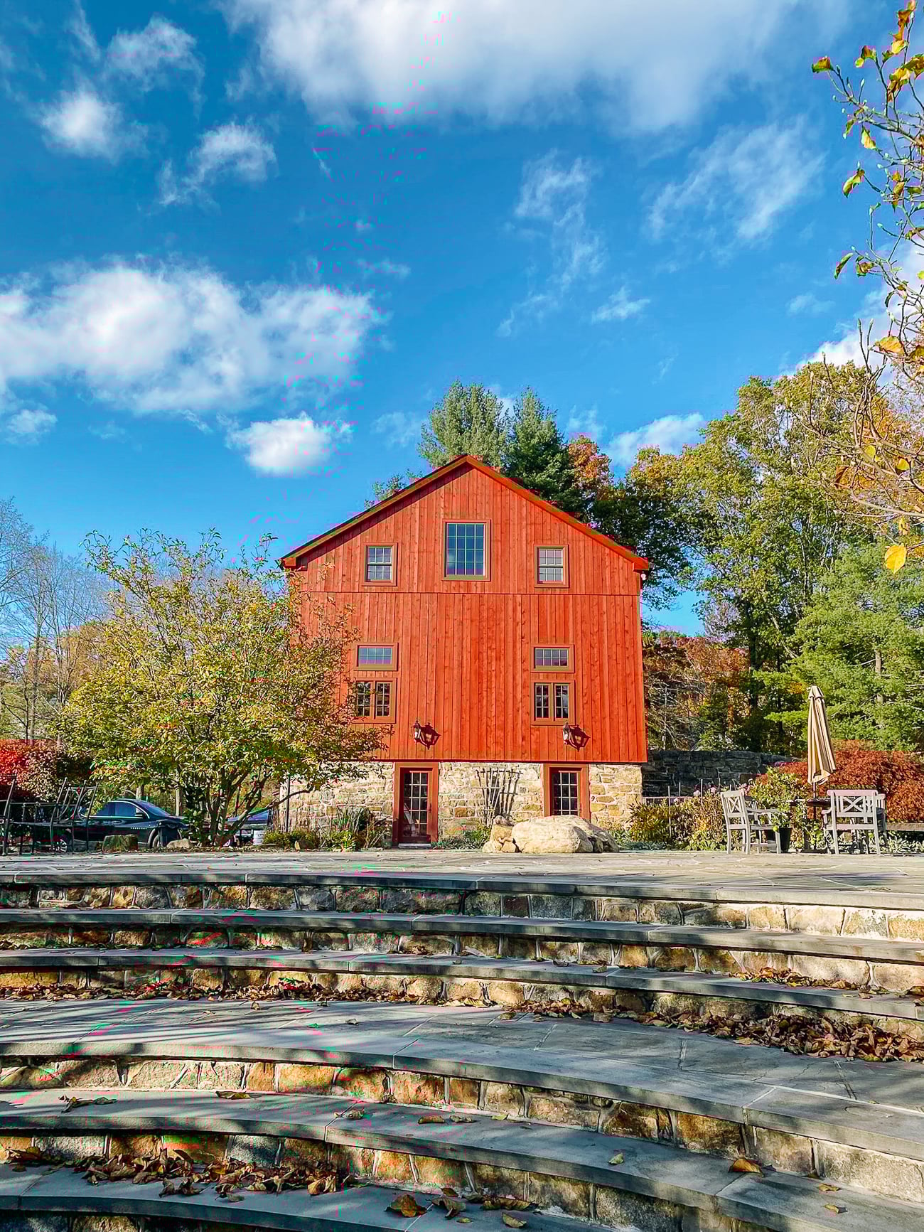 Finished barn with new siding and windows