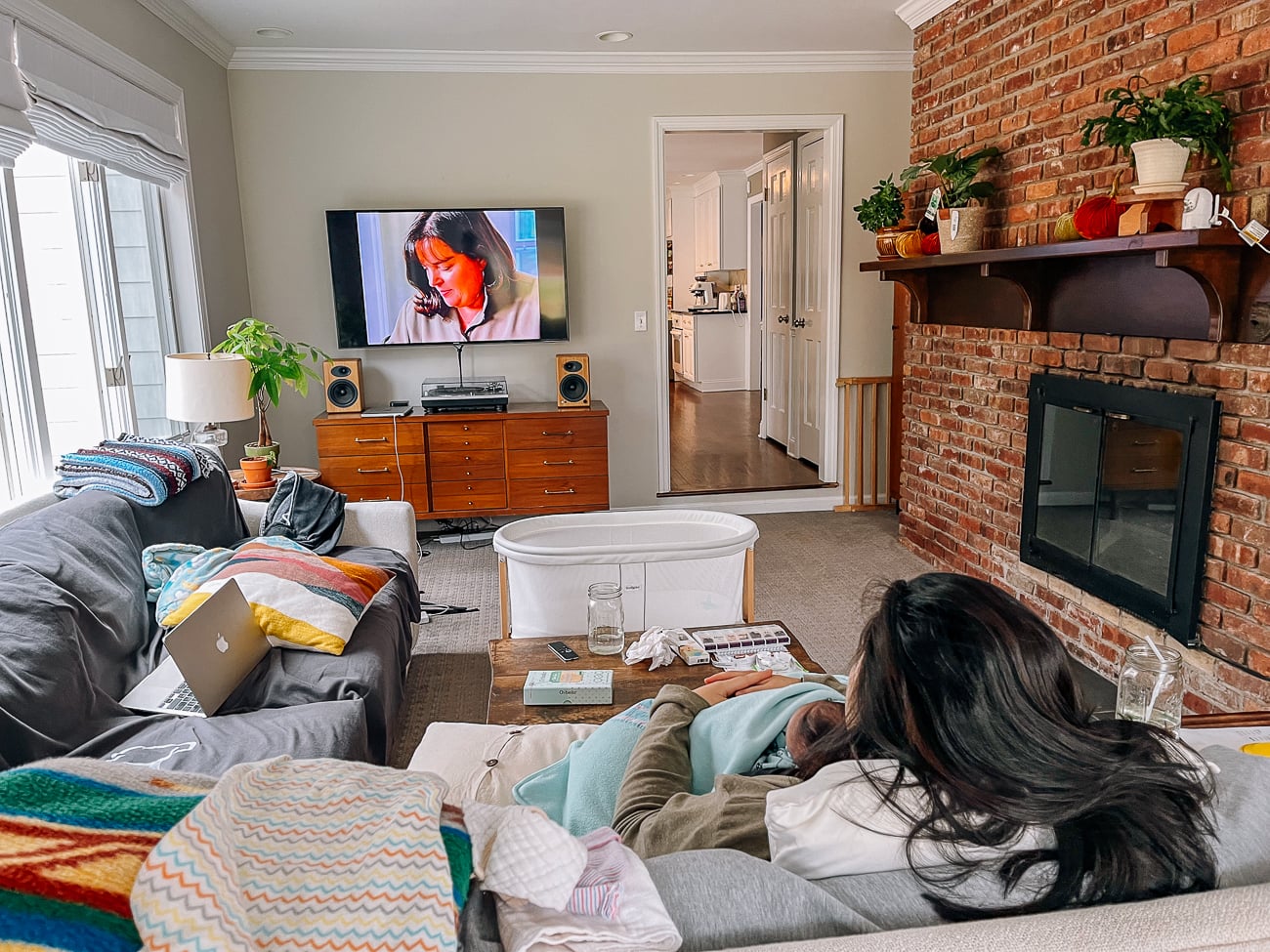 Sarah in family room