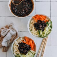 two bowls of zha jiang mian