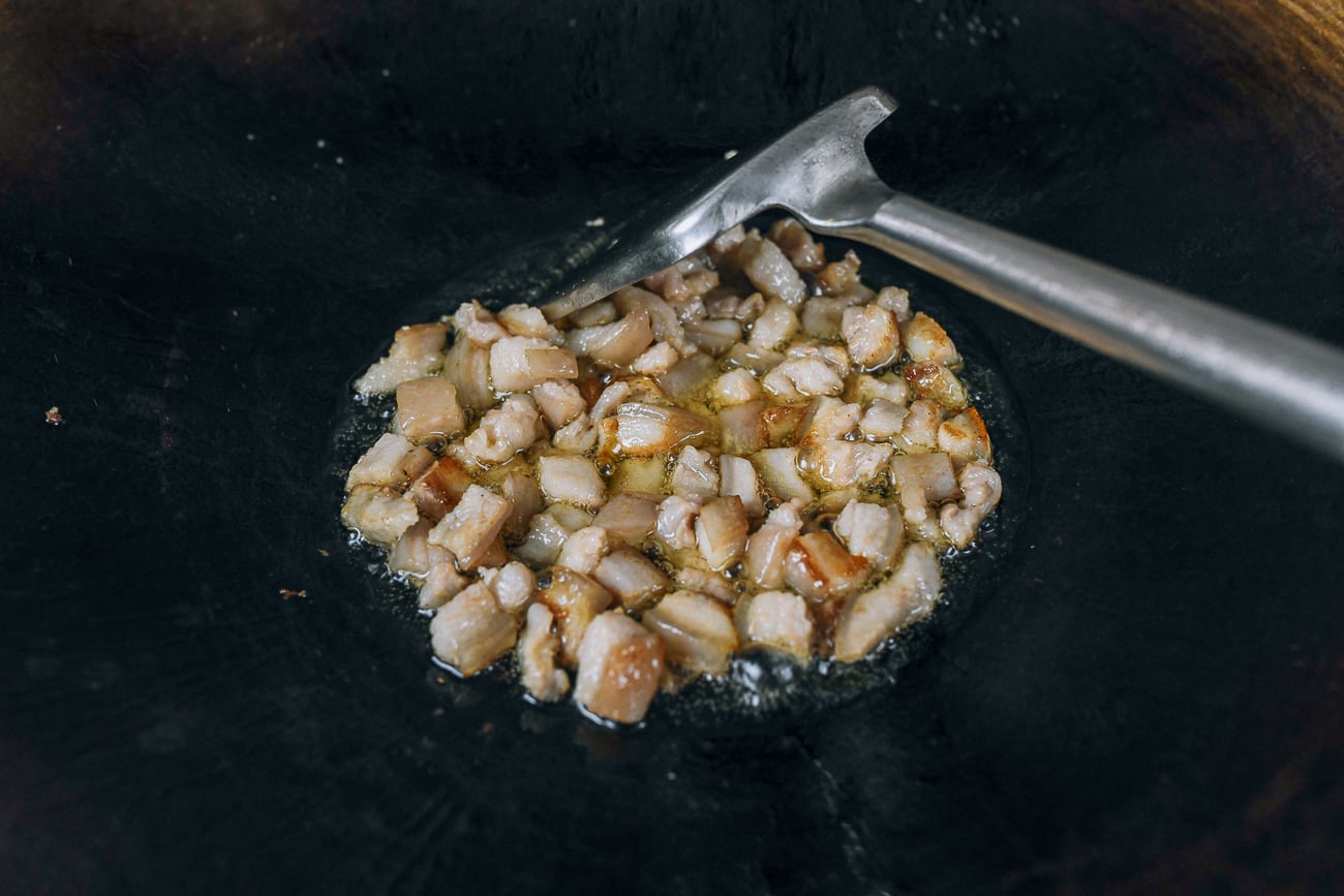 rendering pork belly