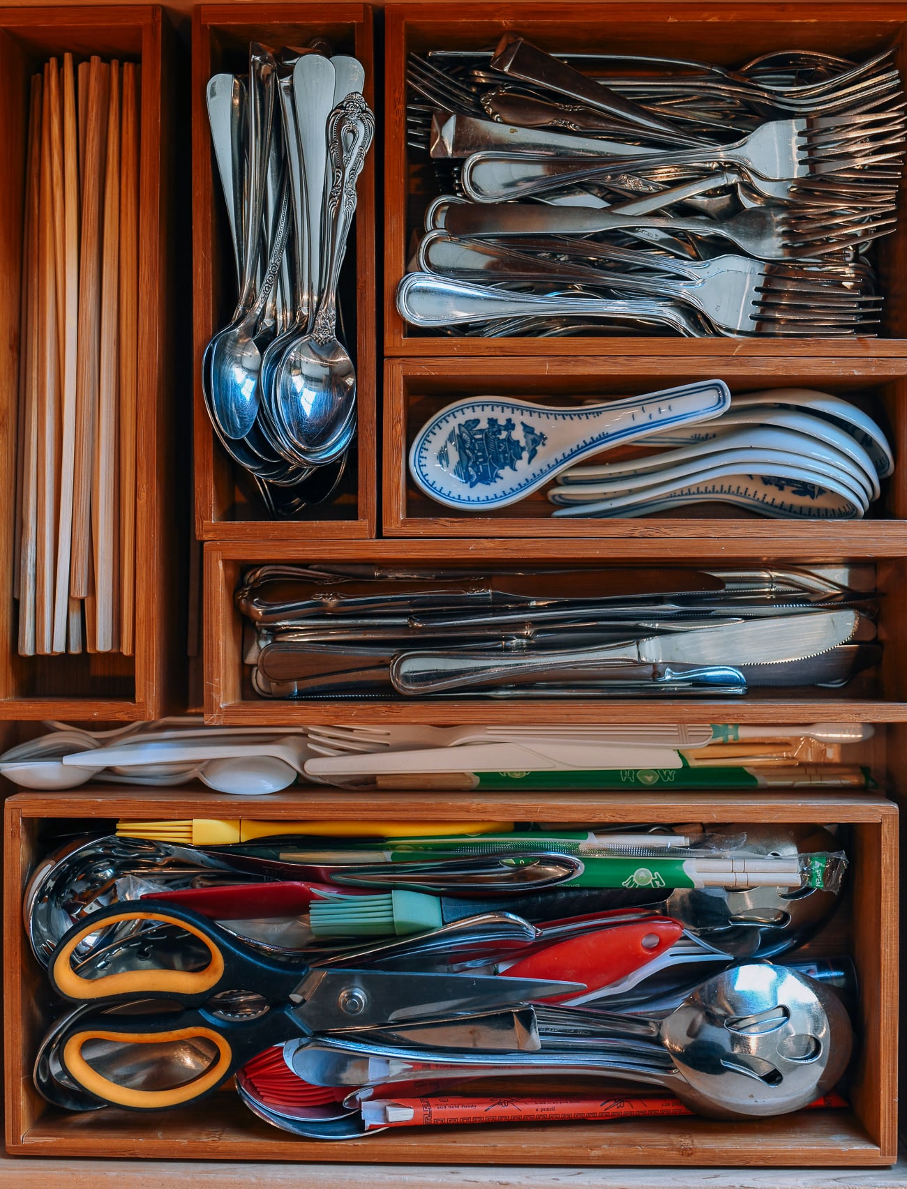 chopsticks in utensil drawer