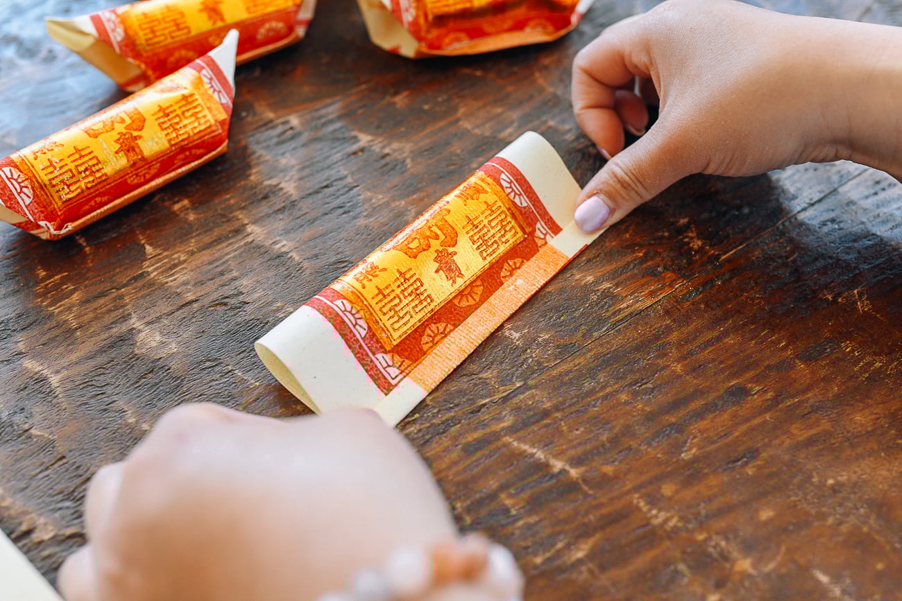 how to fold joss paper into gold bar