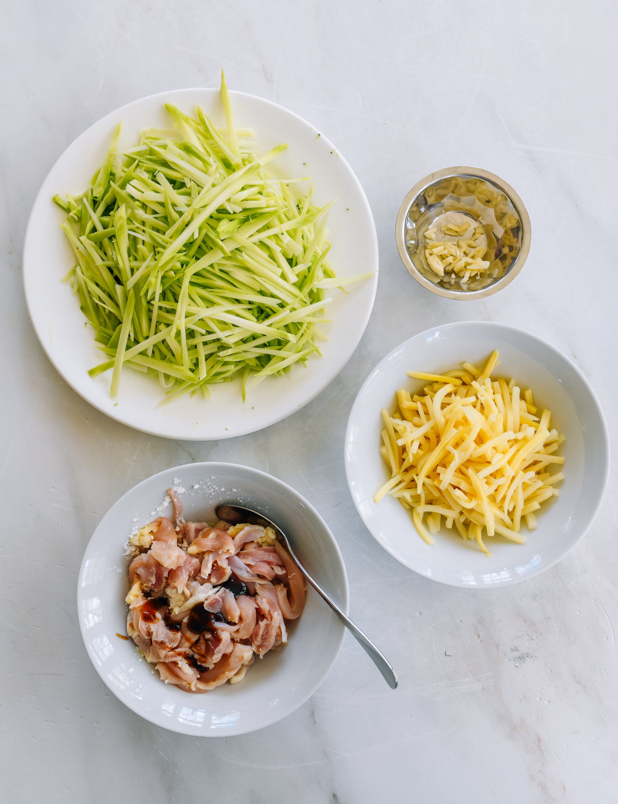 broccoli stem stir-fry