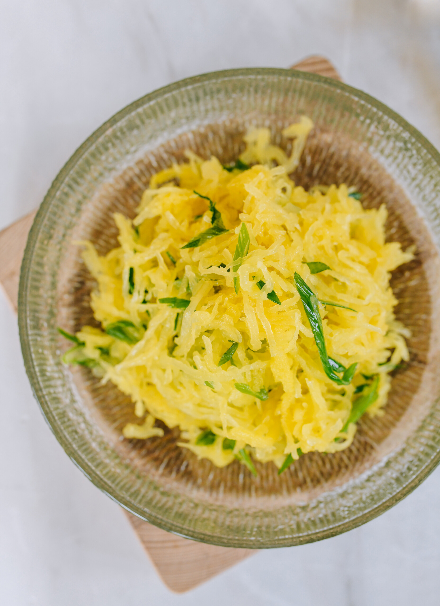 Spaghetti Squash Salad with Scallion Oil
