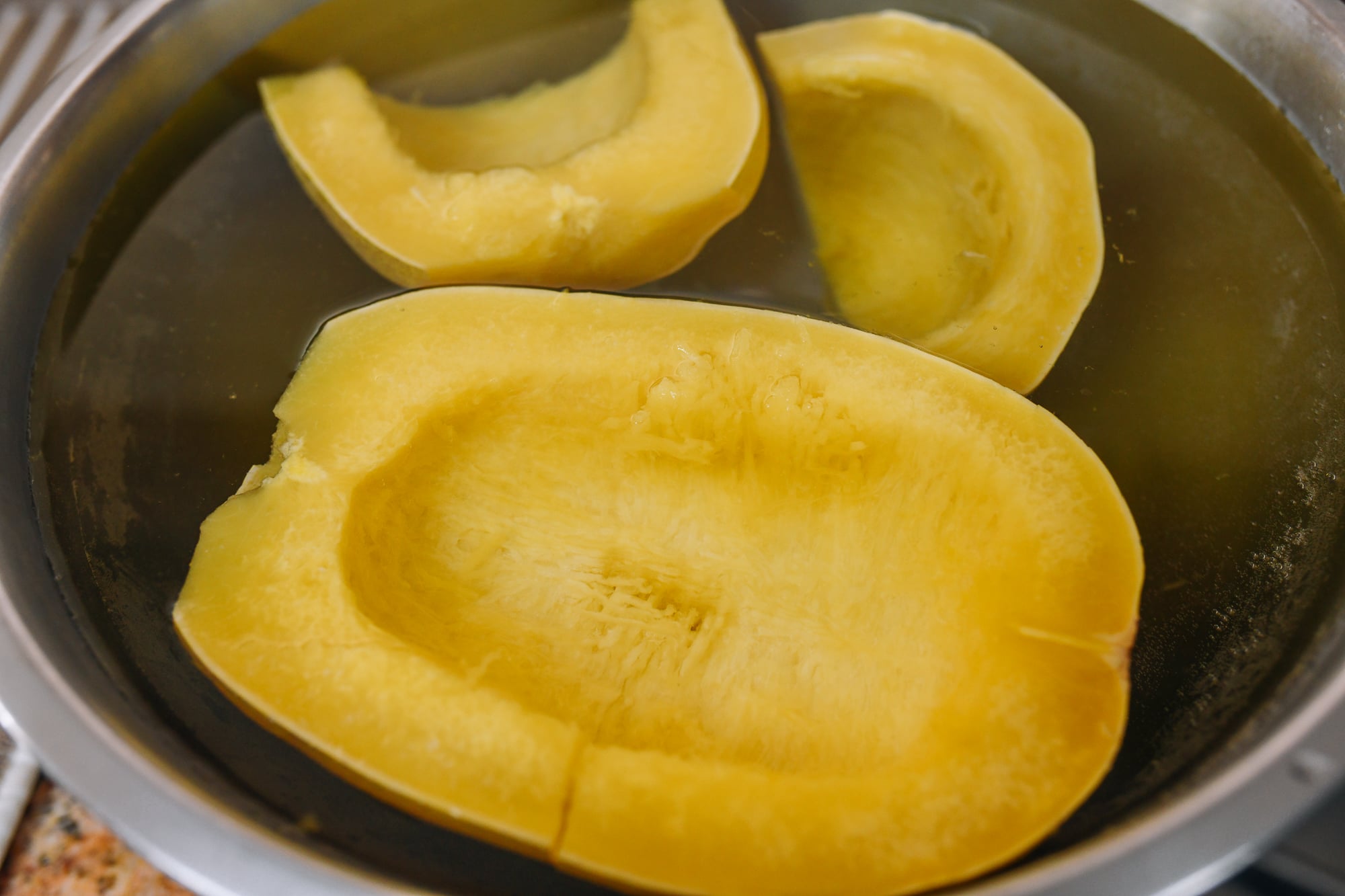 steamed spaghetti squash