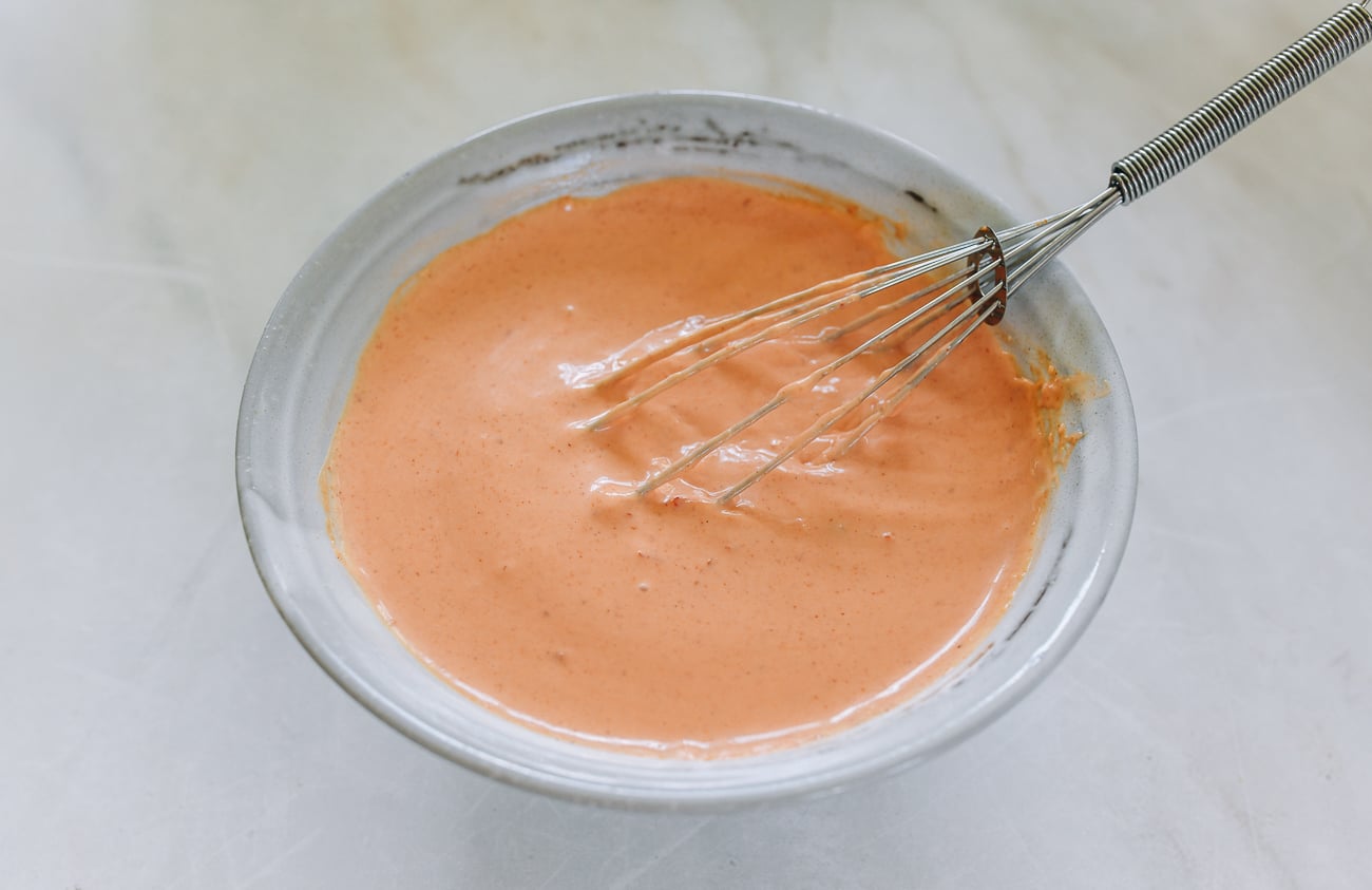 yum yum sauce in bowl