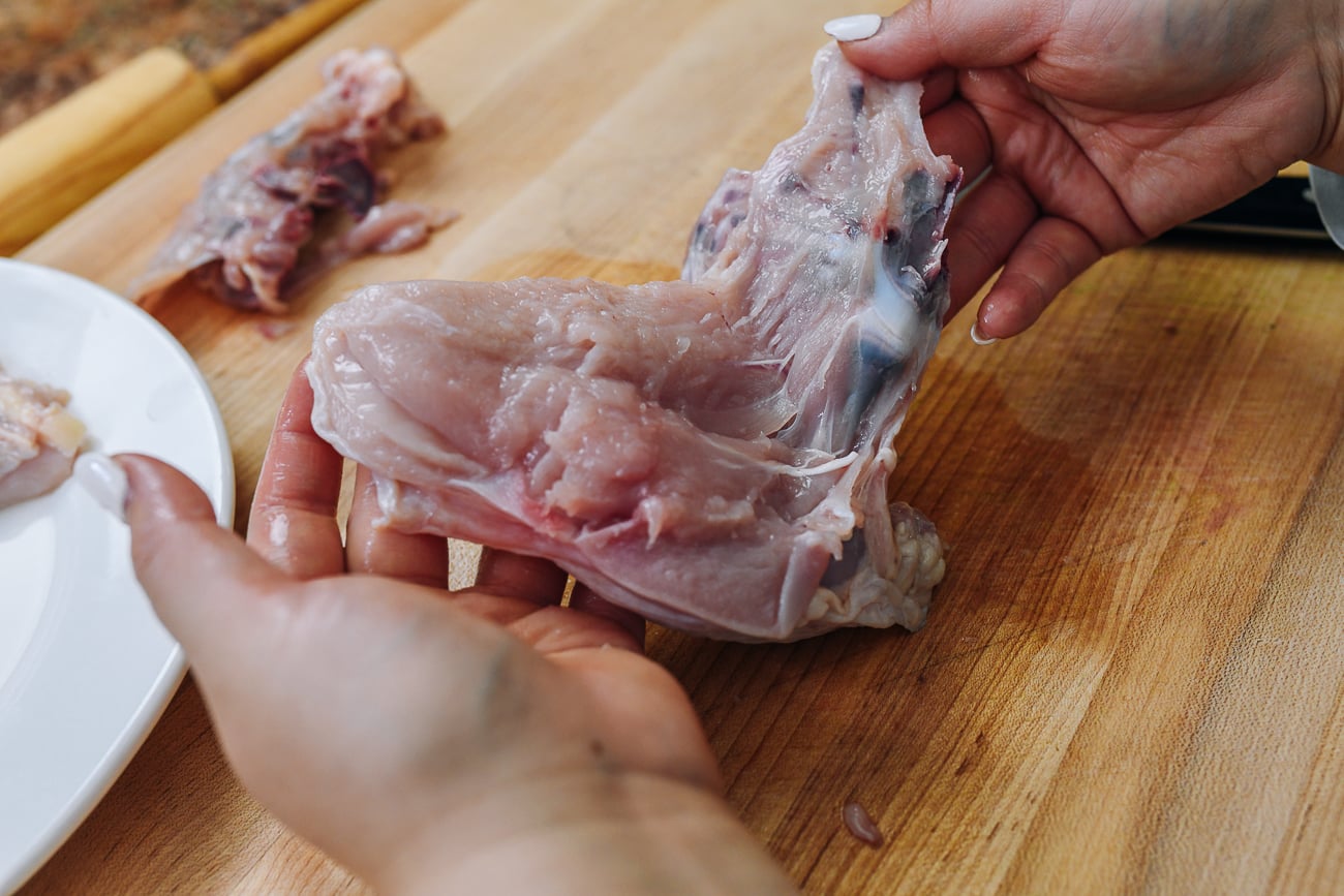removing bone from chicken breast