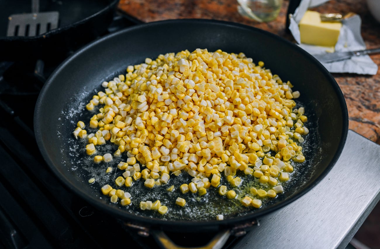 corn kernels in butter