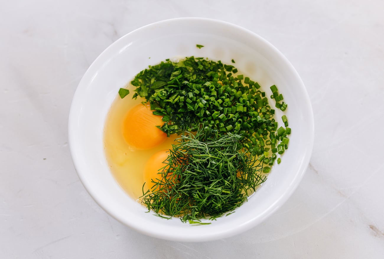 eggs with herbs
