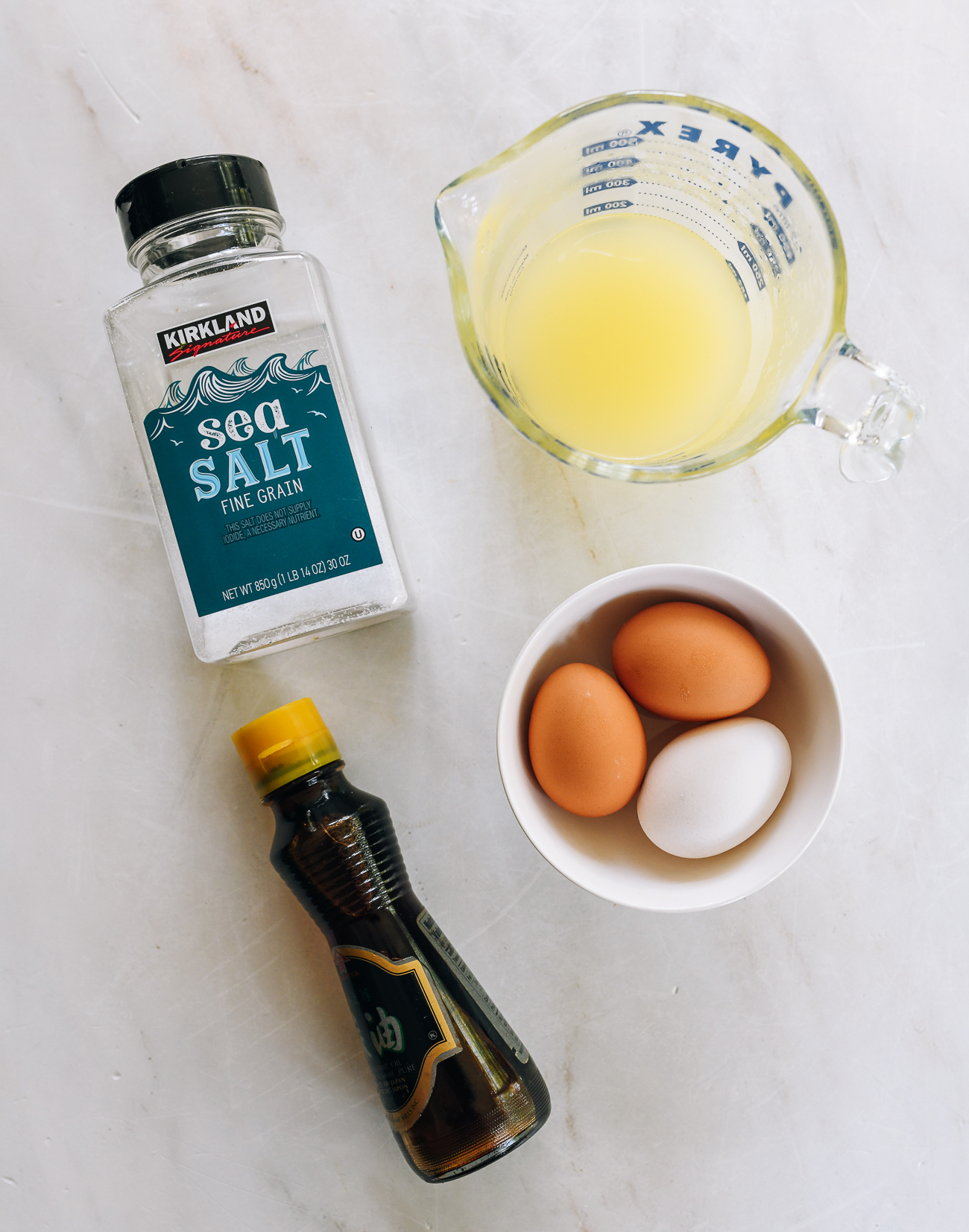 Chinese steamed egg ingredients