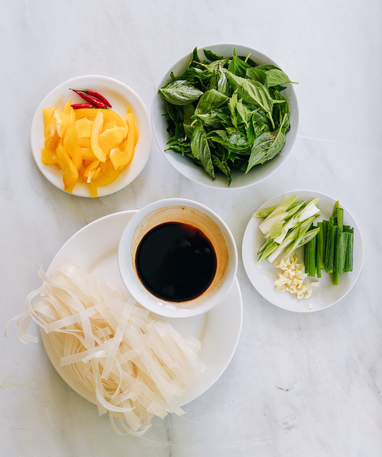 Thai Basil Noodle Ingredients
