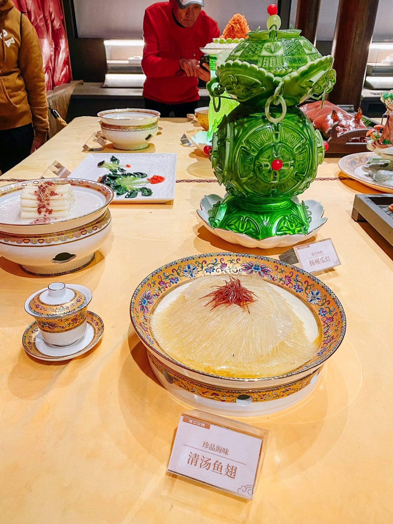 Dishes on display at Chinese Museum of Huaiyang Cuisine